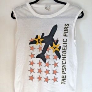 Vintage Psychedelic Furs Sleeveless T-Shirt 1984 Medium Mackler Tag
